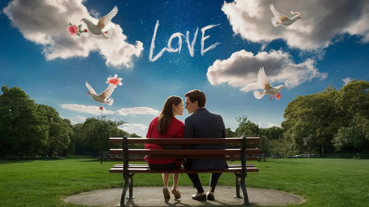 a couple sitting on a bench in a green park lookin XT0 FUybRea88YkOARS6Qg y21T3QktSAWUVViBMz9ceg